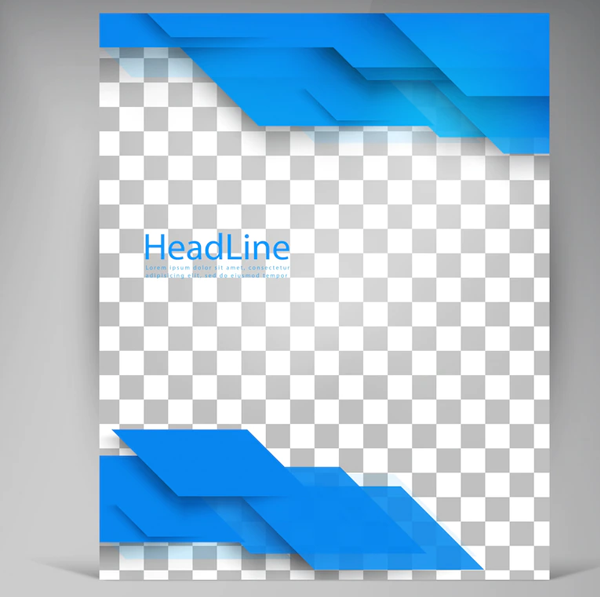 Blank Free Vector Brochure Template