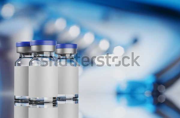 Blank Glass Vaccine Vial Mockups