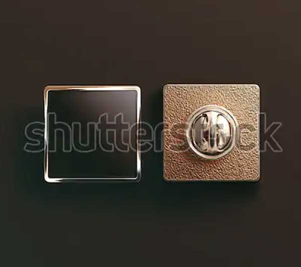 Blank Gold Pin Mockups