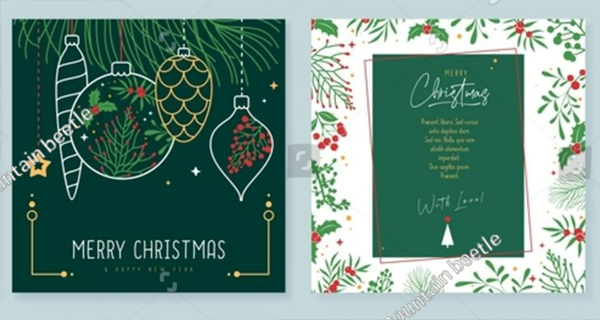 Blank Holiday Invitation Templates