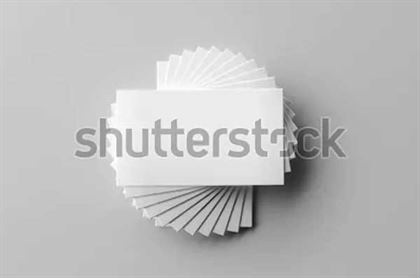 Blank PSD Business Card Mockup