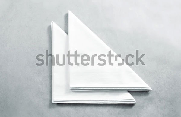 Blank Restaurant Napkin Mockup