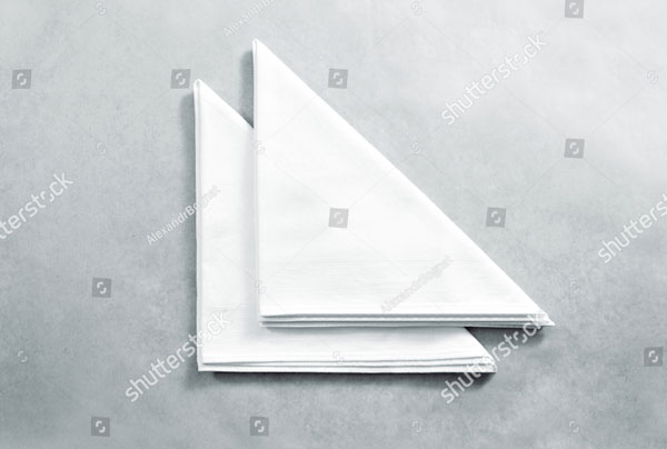Blank Restaurant Napkin Mockup