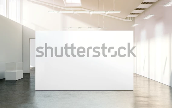 Blank White Wall Mockup Template