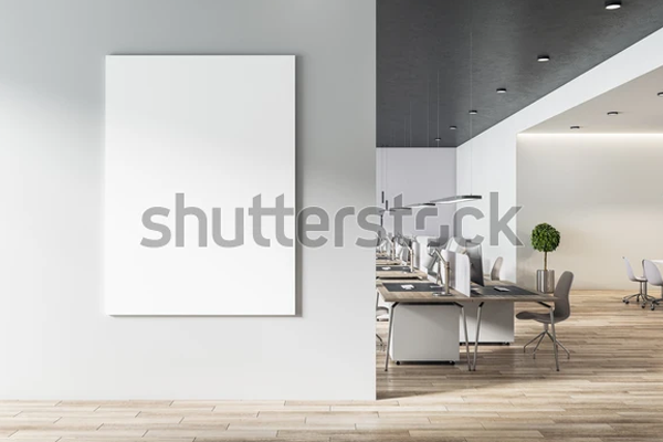 Blank White Wall Mockup