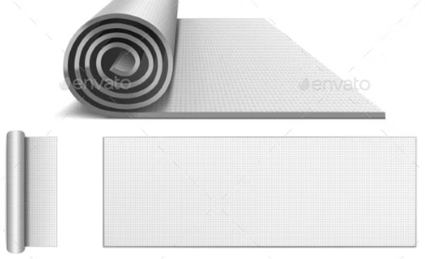 Blank Yoga Mat Mockup