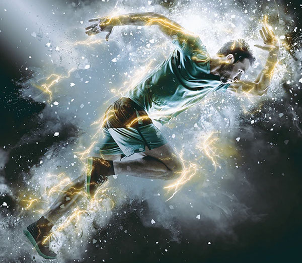 Blazing Explosion Photoshop Action