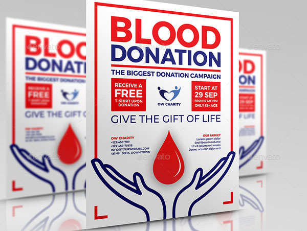 Blood Donation Flyer Printable Template