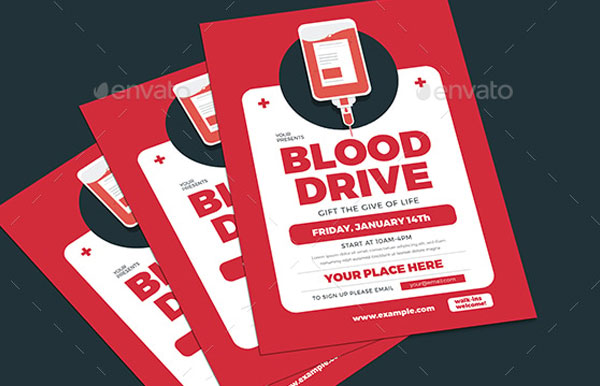 Blood Drive Event Flyer Design
