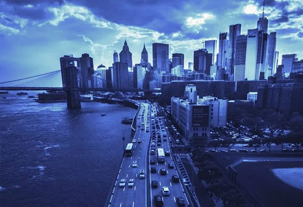 Blue Light Effect Photoshop Action