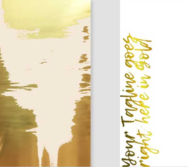 Blush Gold Business Card Template