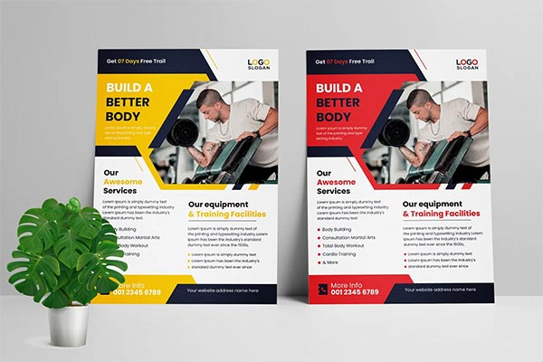Body Fitness Flyer Template