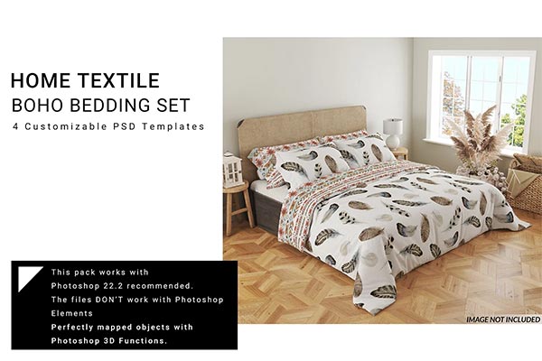 Boho Bedding Mockups