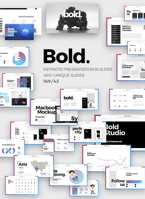Bold Minimal Keynote Template