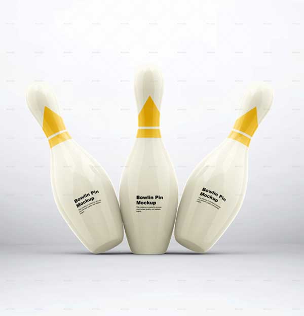 Bowling Pin Mockup