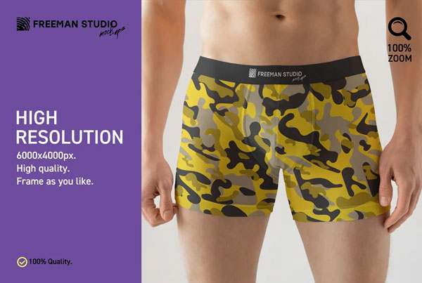 Boxer Underpants Mock-Up Set