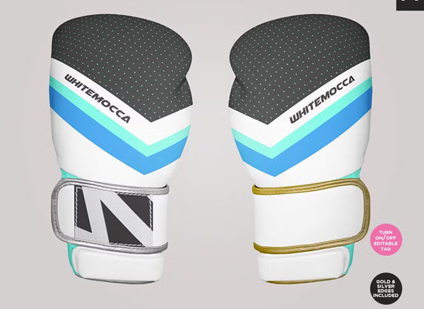 Boxing Gloves Editable Mockup