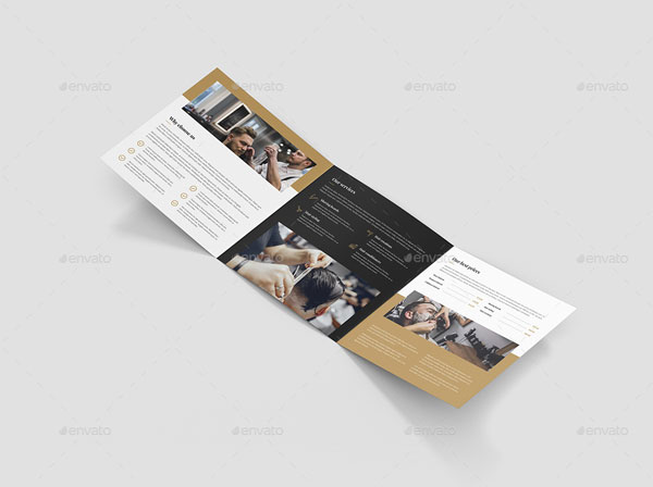 Brochure – Barber Shop Tri-Fold Square