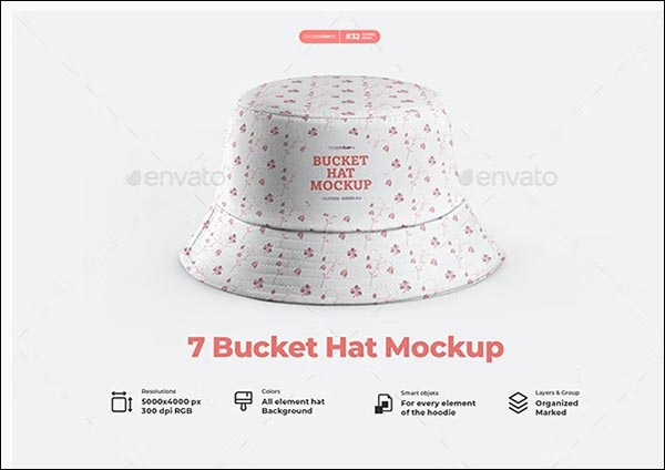 Bucket Hat Mockups