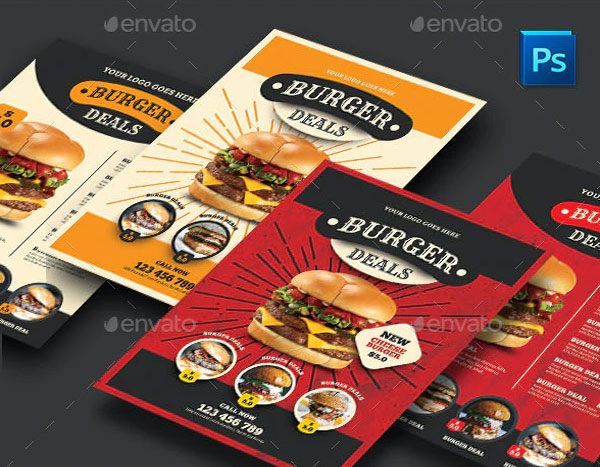 Burger Deals Menu
