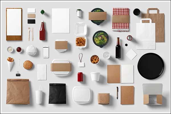 Burger Bar Stationery Mock-Up