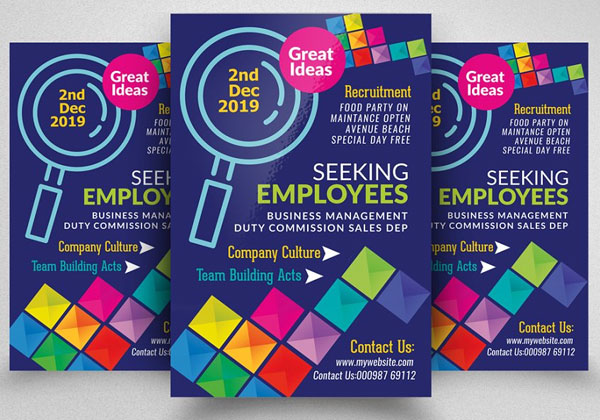 Business Recruitment Flyer Psd