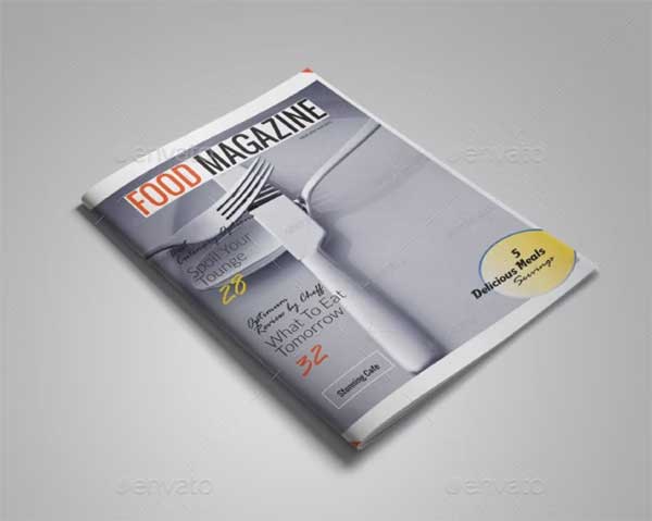 CMYK Food Magazine Template