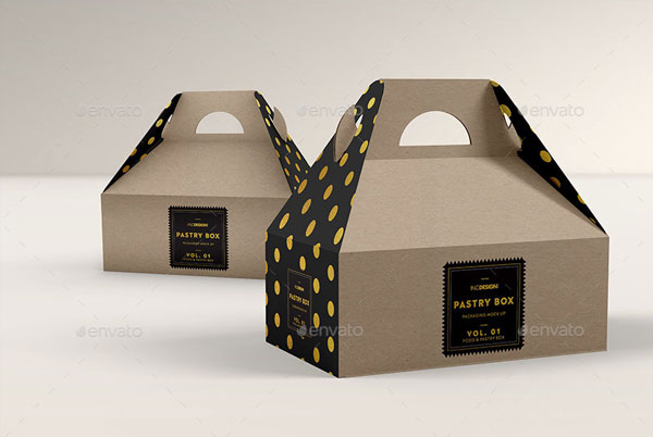 Cake Donut Pastry Packaging Mockups