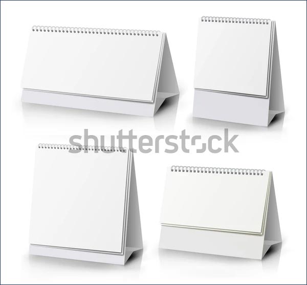 Calendar Mockup Set Vector