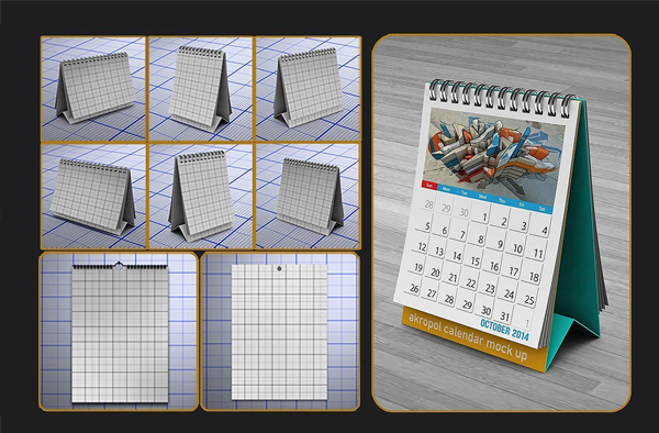 Calendar Mockups Pack