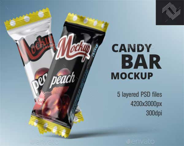 Candy Chocolate Bar Mockup