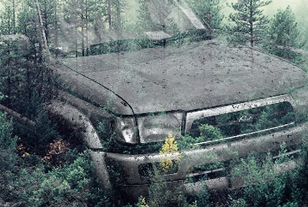 Canvas Double Exposure Photoshop Action