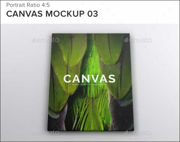 Canvas Paint Presentation Mockup