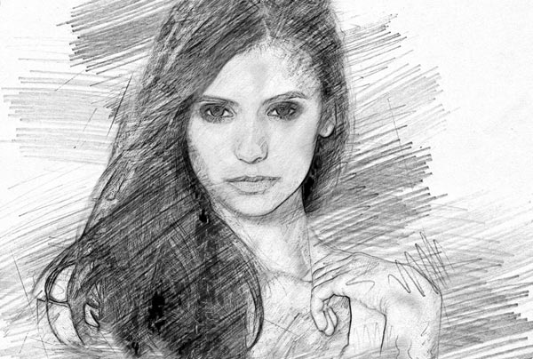 Canvas Pencil Sketch Photoshop Action