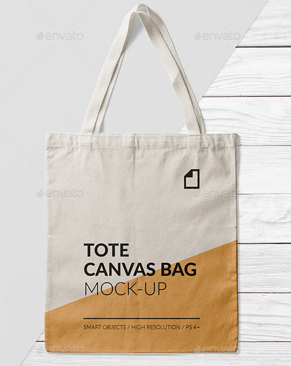 Canvas Tote Bag Mock-Up Set