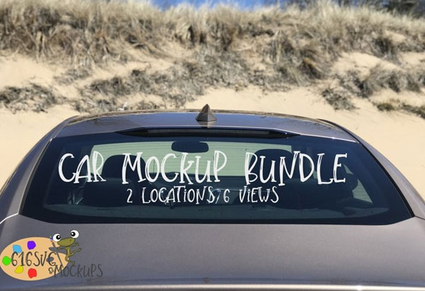Car Glass Mockup Bundle