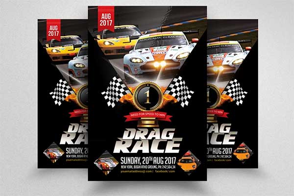 Car Racing Night Show Flyer