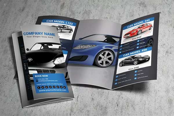 Car Rental TriFold Template