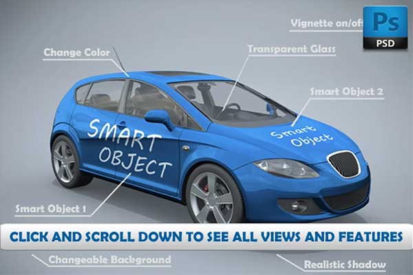 Car Window MockUps Template