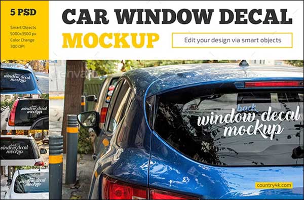 Car Window Mockups