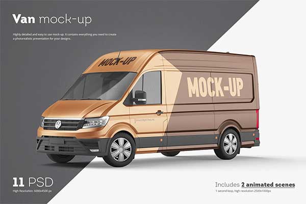 Cargo Van Mockup Set