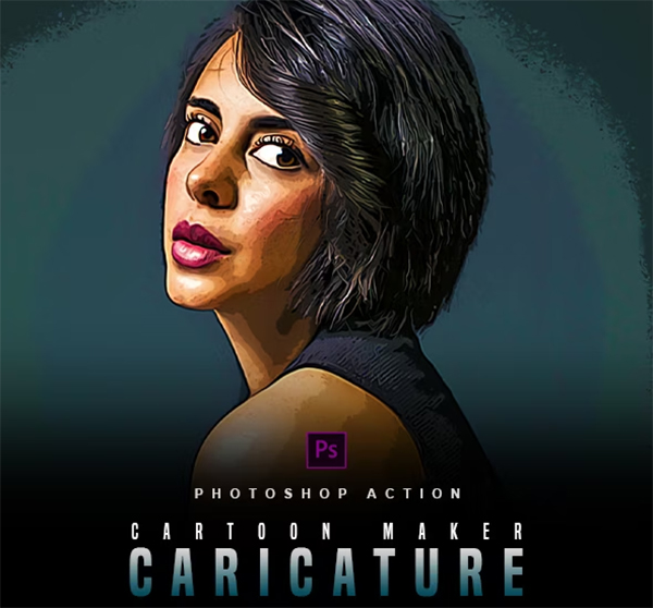 Caricature Cartoon Maker Photoshop Action