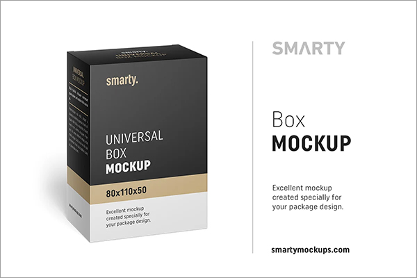 Carton Box Mockup Template
