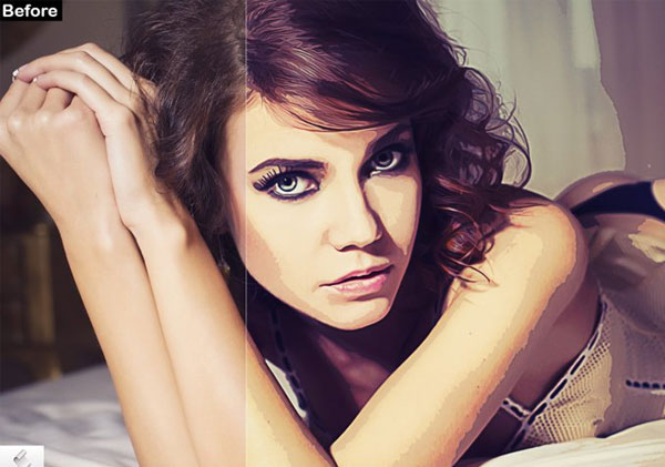 Cartoon Artistic Watercolor Photoshop Action