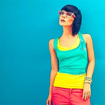 Cartoon Lady Photoshop Action