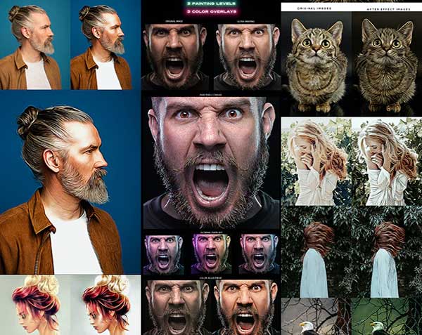 Cartoon Painting Bundle - Photoshop Actions