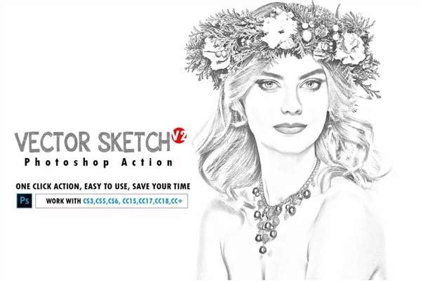 Cartoon Vector Photoshop Action Free Download