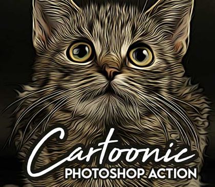 Cartoonic Painting Photoshop Action Templates