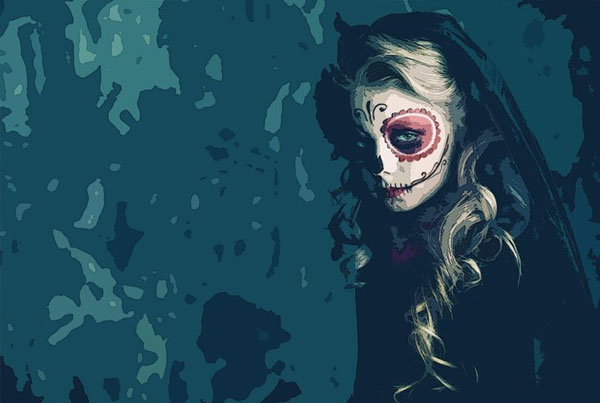 Cartoonize Halloween Photoshop Effect