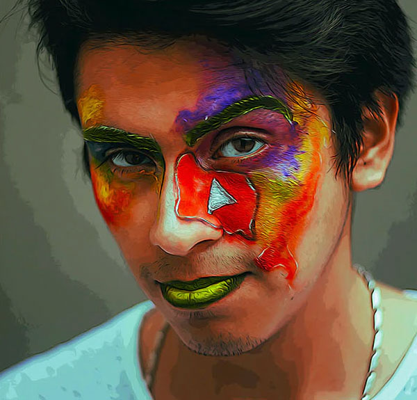 Cartoonize Photoshop Action Template